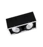 Ledvance Spot LED Carré Multi inclinable Noir-Blanc 2x30W 5400lm 38D - 830 Blanc Chaud | Diamètre 320x160mm