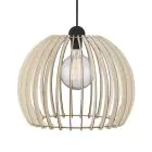Nordlux Pendelarmatuur Chino 40 Bruin - Hout | E27 Max 60W